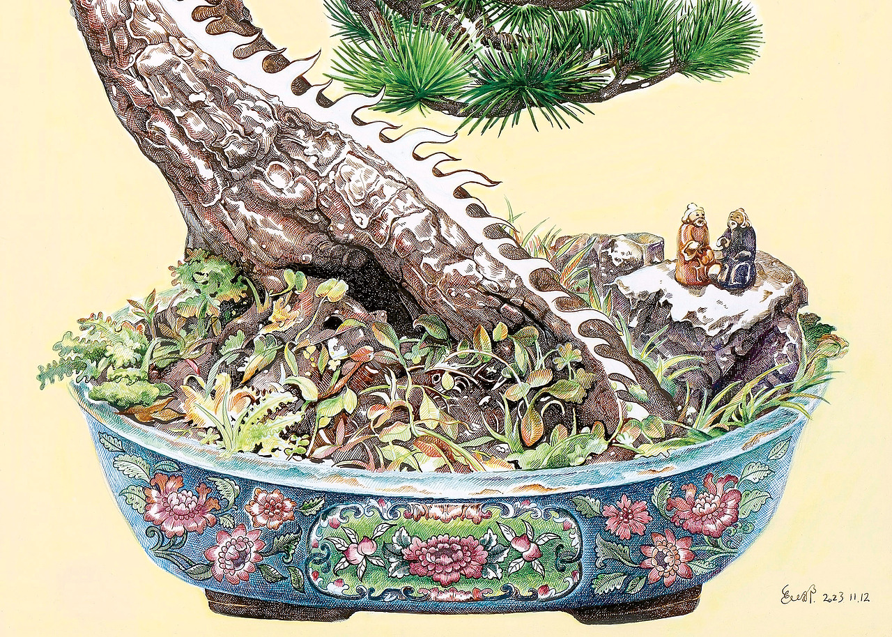 赵娜作品:《青松》&《开山》(图ZMzYxMDE2ODA0) - 绘画 - 站酷设计师赵娜Artist原创素材 - 站酷ZCOOL