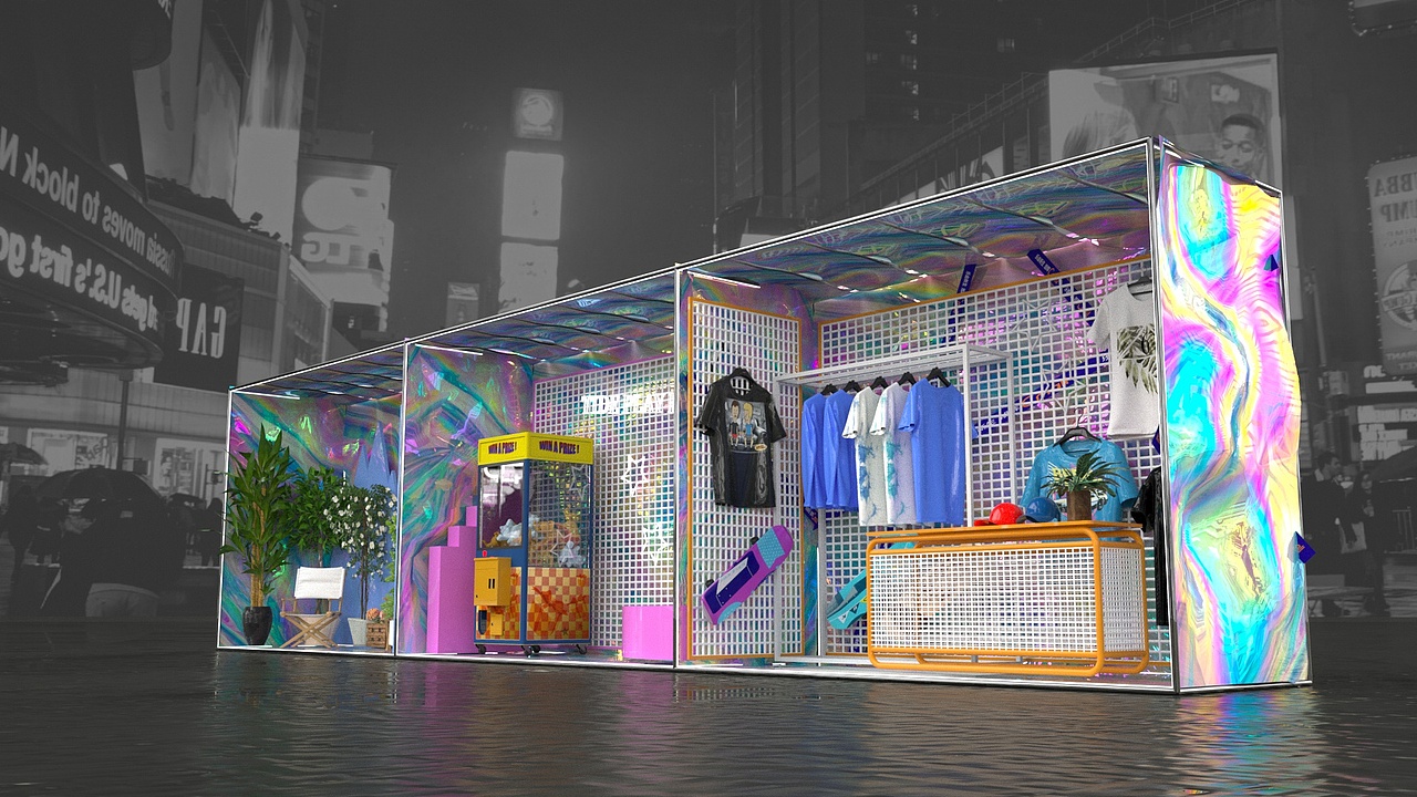 商场中庭橱窗美陈设计