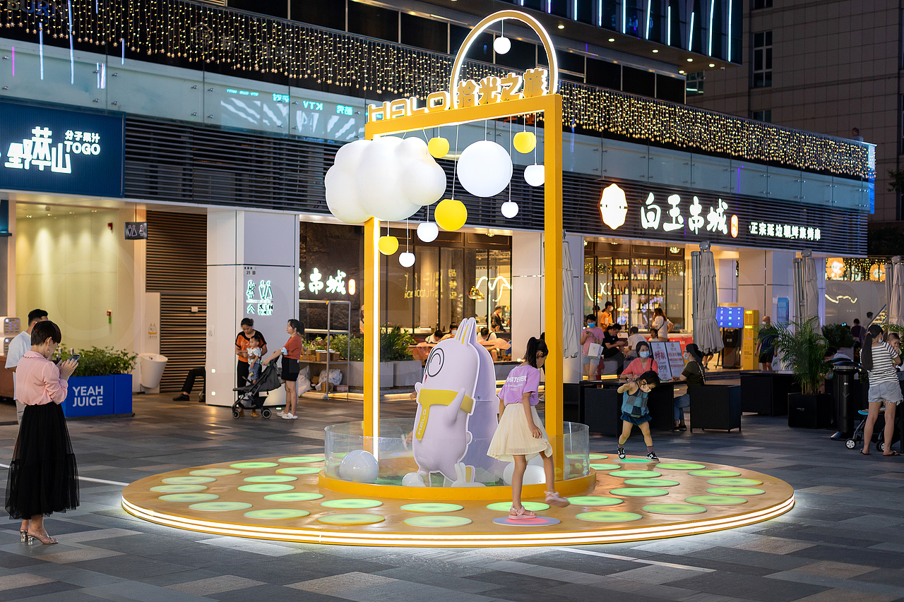 广场美陈活动摄影 人像互动摄影