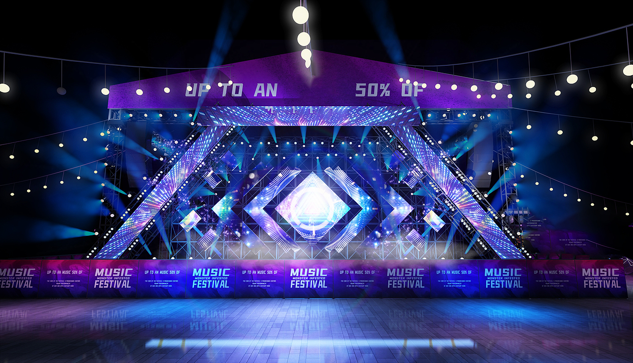 怪兽音乐节分享（图ZMzAzNDI3NzIw） - 其他三维 - 站酷设计师太白白白原创素材 - 站酷ZCOOL