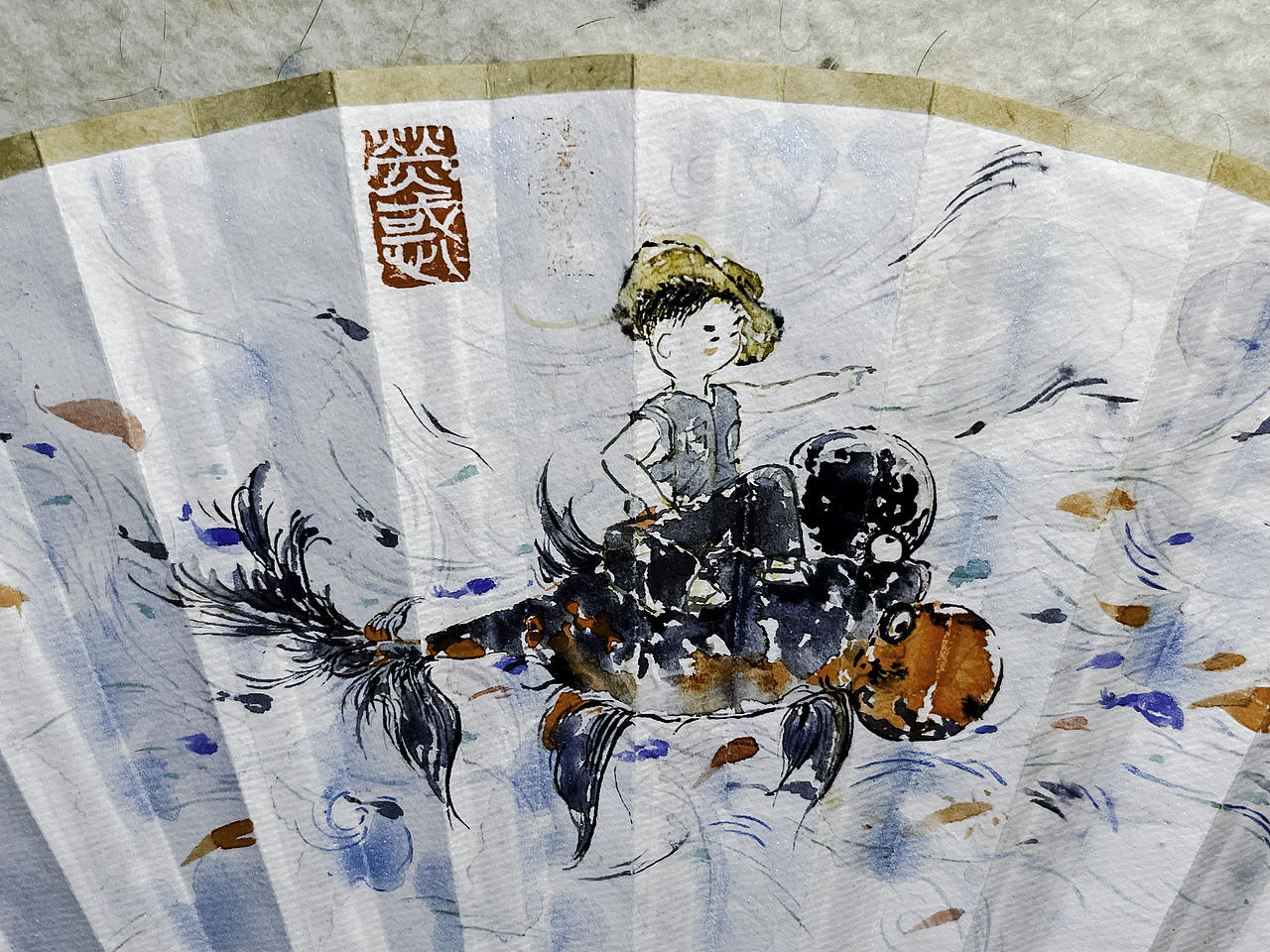 一把小扇（图ZMzcxMDU2MDQ4） - 绘画 - 站酷设计师甲辰小夏原创素材 - 站酷ZCOOL