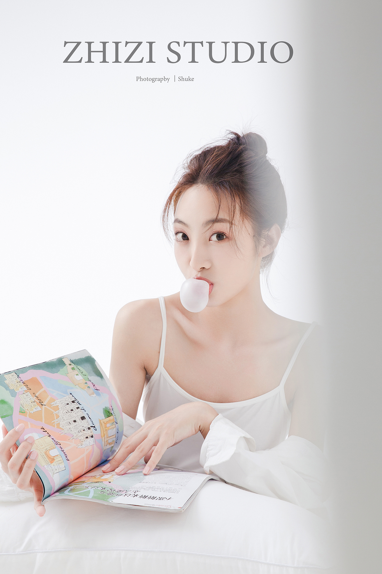 白衬衣少女（图ZMzEyMTA4NTM2） - 人像摄影 - 站酷设计师拍照的舒克原创素材 - 站酷ZCOOL