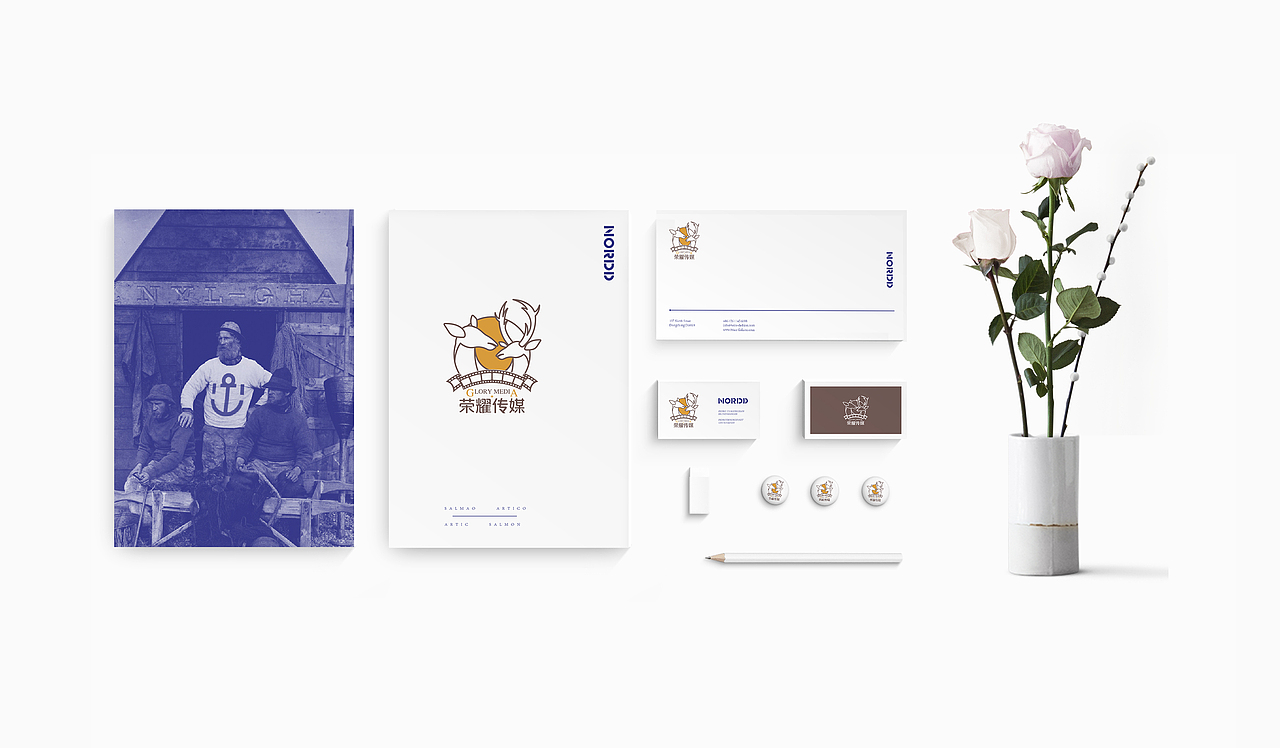 卡通LOGO设计-荣耀传媒