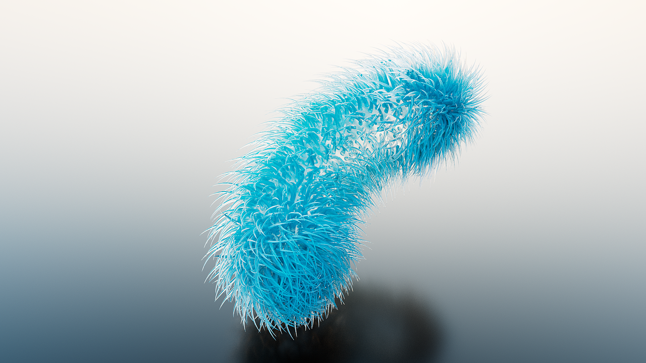 Sci科研制图教程 | 不用插件也可以做出长毛的细菌