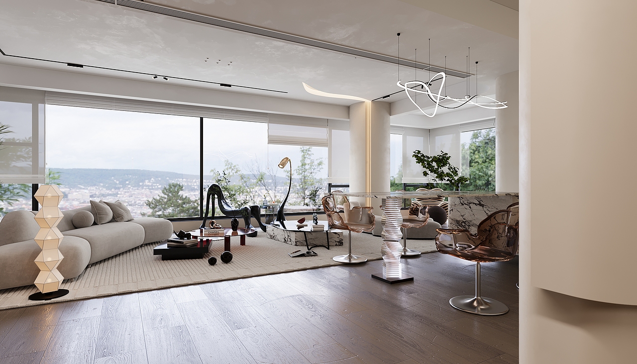 174㎡温州时代滨江上品 江景豪宅|映象空间设计