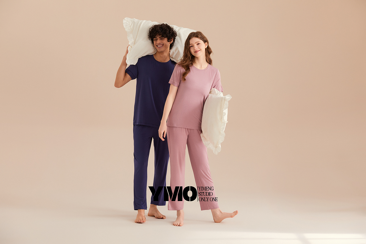 亚马逊外膜家居服 情侣拍摄