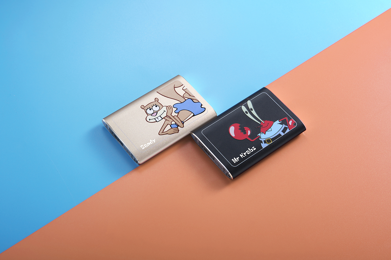 海绵宝宝 惠普 联名固态移动硬盘