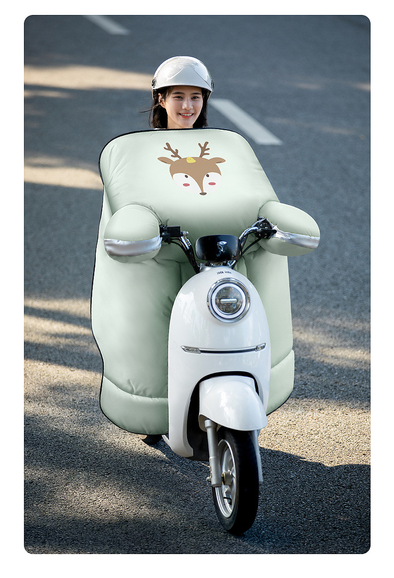 绿色卡通挡风被