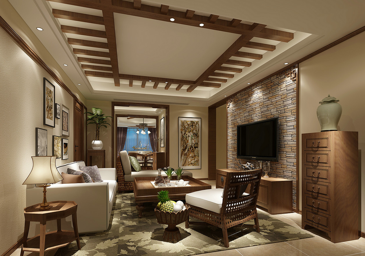 东南亚风格~（图ZMzExMzcxOTc2） - 家装设计 - 站酷设计师1992效果图小九原创素材 - 站酷ZCOOL