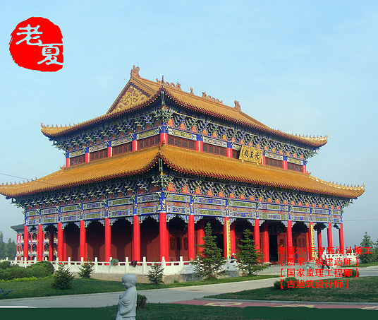 大雄宝殿设计图纸,观音殿设计效果图,天王殿设计图