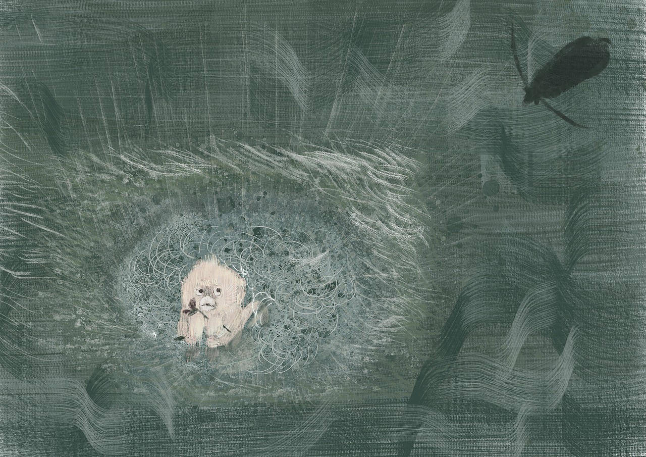 画师繁星2.0第二期第四周   猴子 （关于校园暴力）