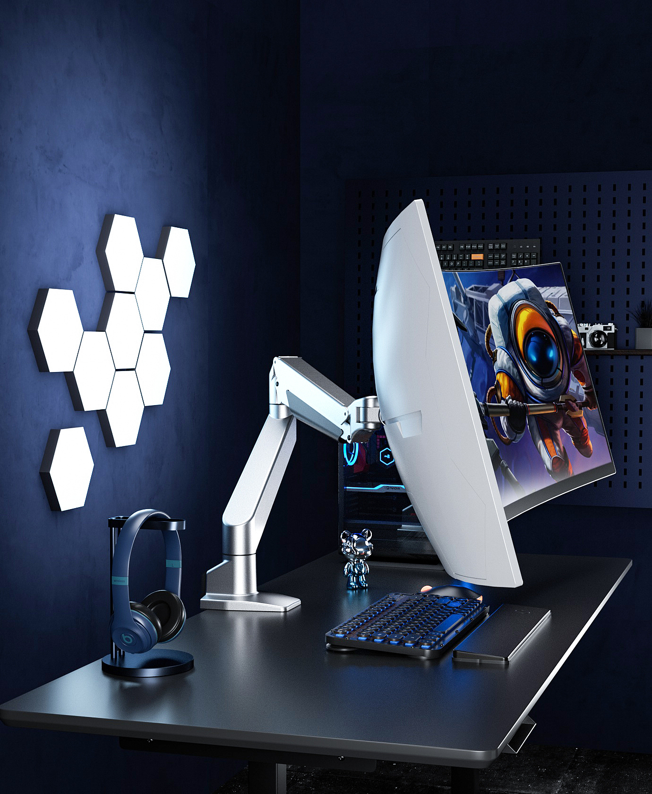 显示器支架场景渲染