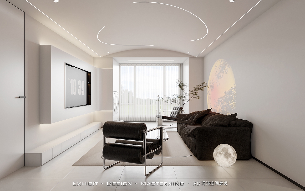 新作首发 现代简约风客餐厅×混沌空间视觉表现