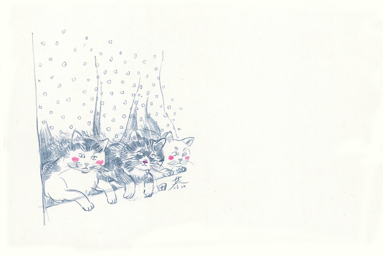 绘本《致我们亲爱的故乡》二印的签绘明信片