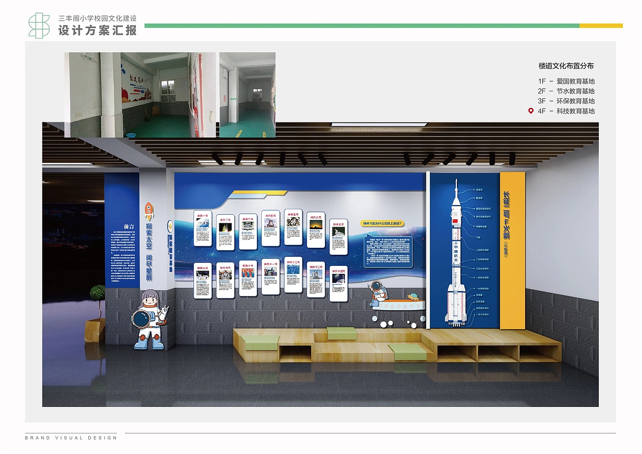 三丰阁小学文化墙