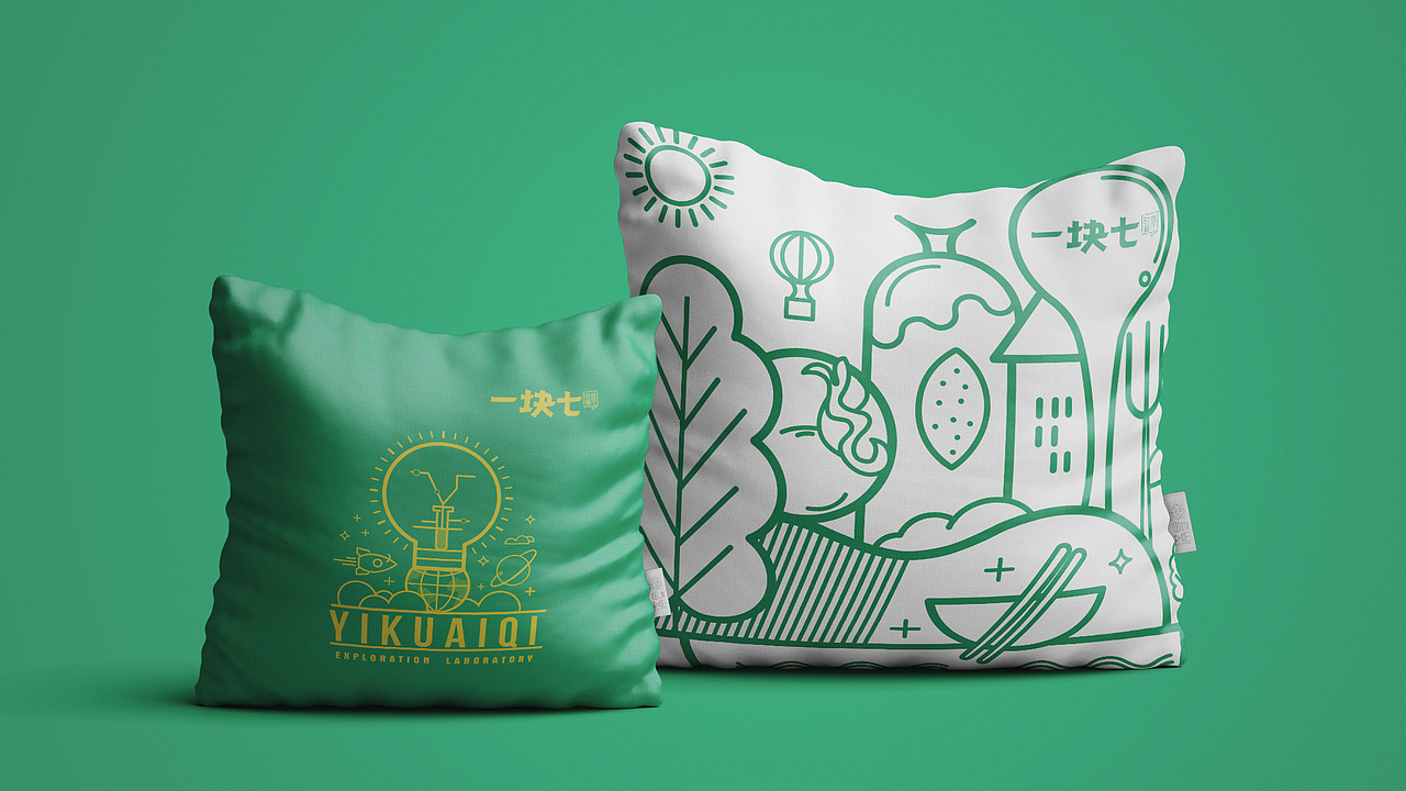 一块七品牌字体vi插画设计（图ZMzAwMzQ5MzA4） - 品牌 - 站酷设计师扶风摇原创素材 - 站酷ZCOOL