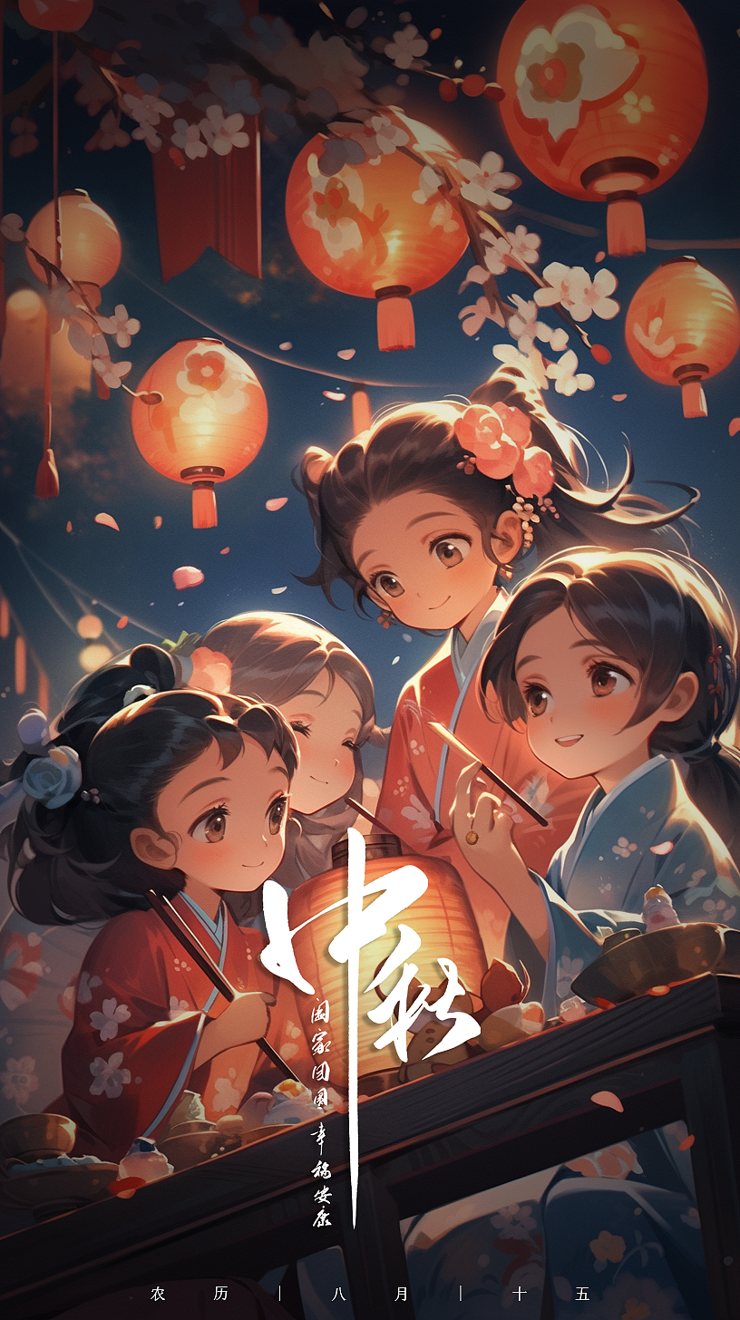 AI海报设计——中秋节