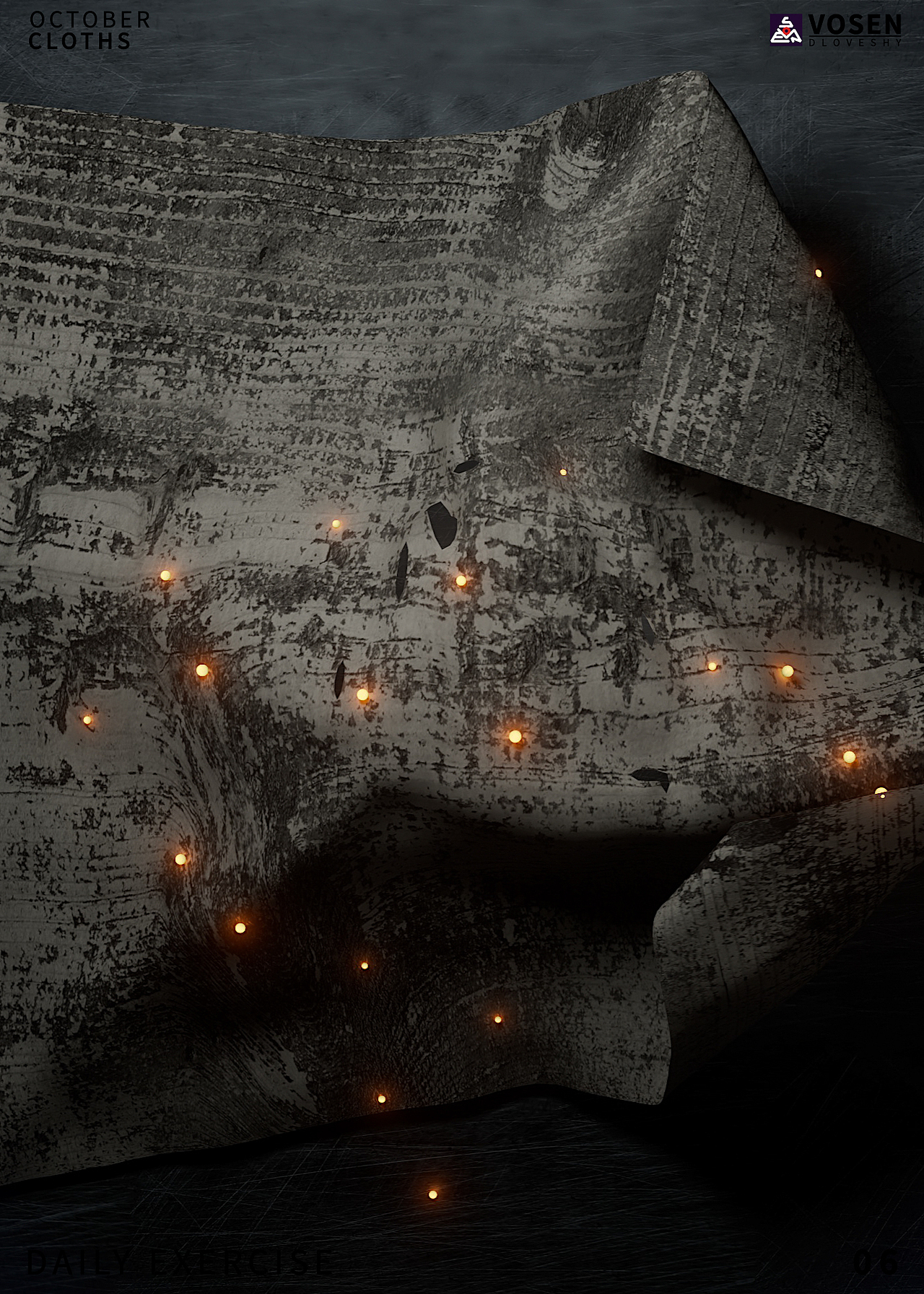 【布料/植物】十月主题日练