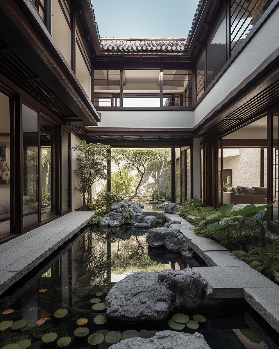 Ai创意美学|新中式庭院设计