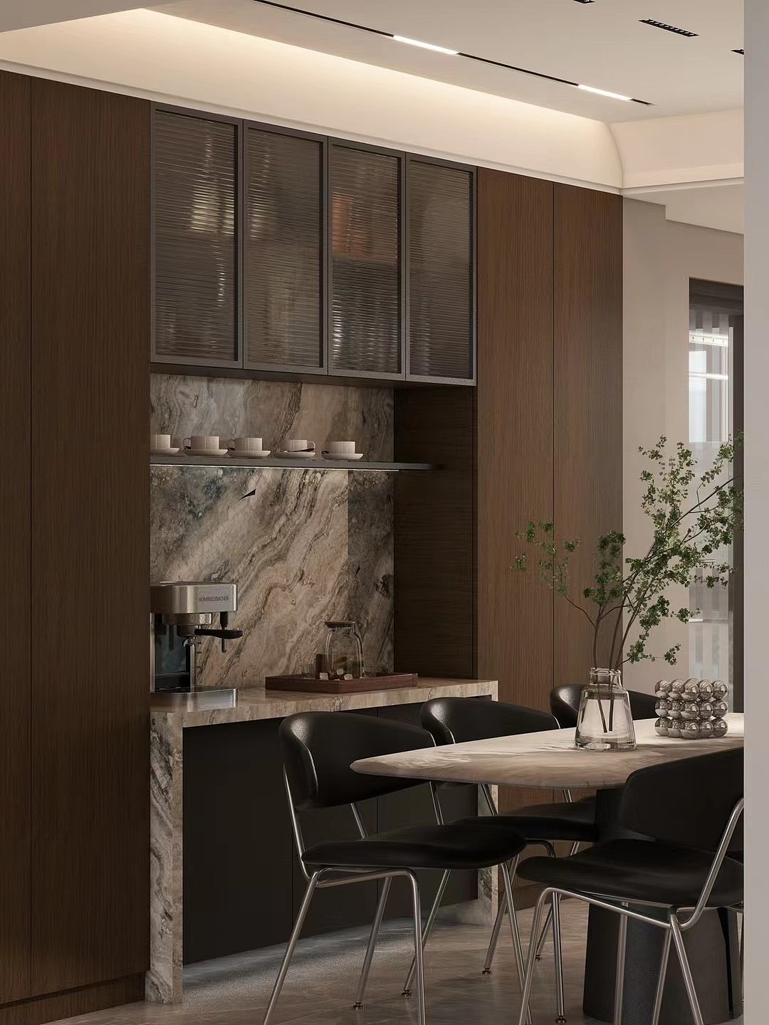 现代深色原木🪵（图ZMzU3NzQyMzk2） - 家装设计 - 站酷设计师王慧婷室内设计原创素材 - 站酷ZCOOL