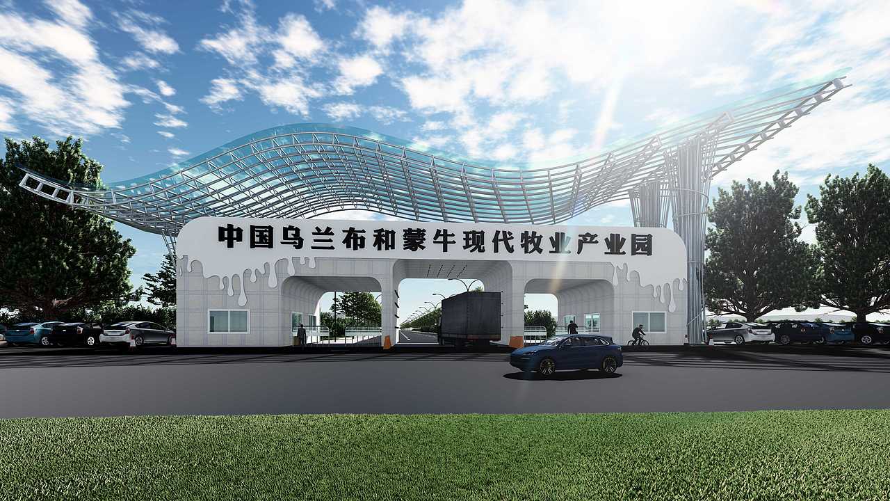 景观大门 门头设计（图ZMzI1ODUwNTQ4） - 建筑/空间 - 站酷设计师Z04019141原创素材 - 站酷ZCOOL