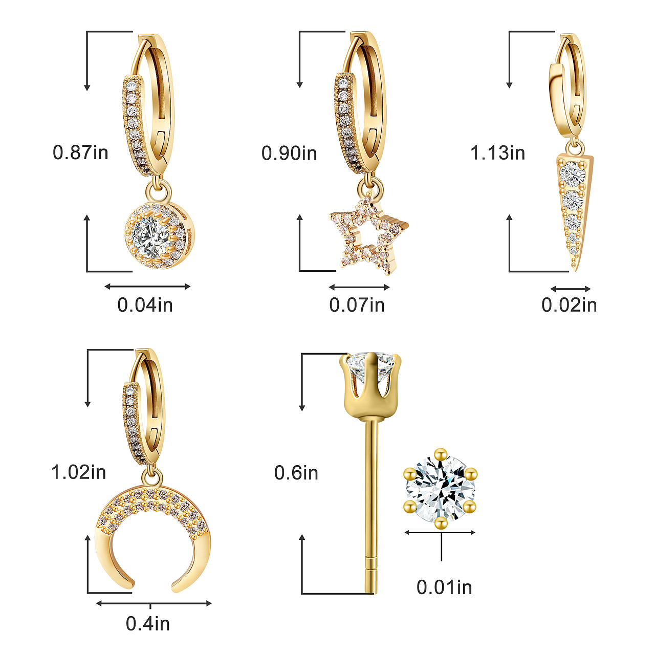 亚马逊产品图饰品耳坠耳钉图片拍摄主图精修排版设计