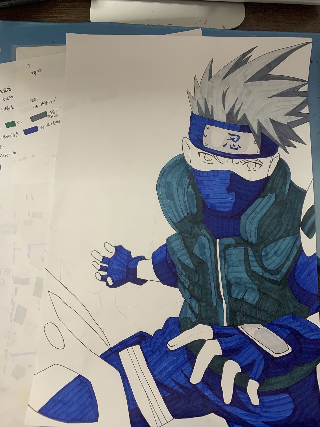 马克笔练习-卡卡西