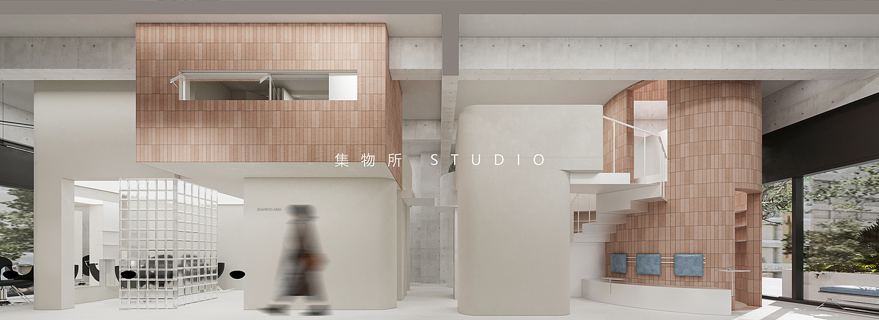 集物所STUDIO | GRAVITY· 理发店（图ZMzUxNjkxMTYw） - 商业空间设计 - 站酷设计师人陌原创素材 - 站酷ZCOOL