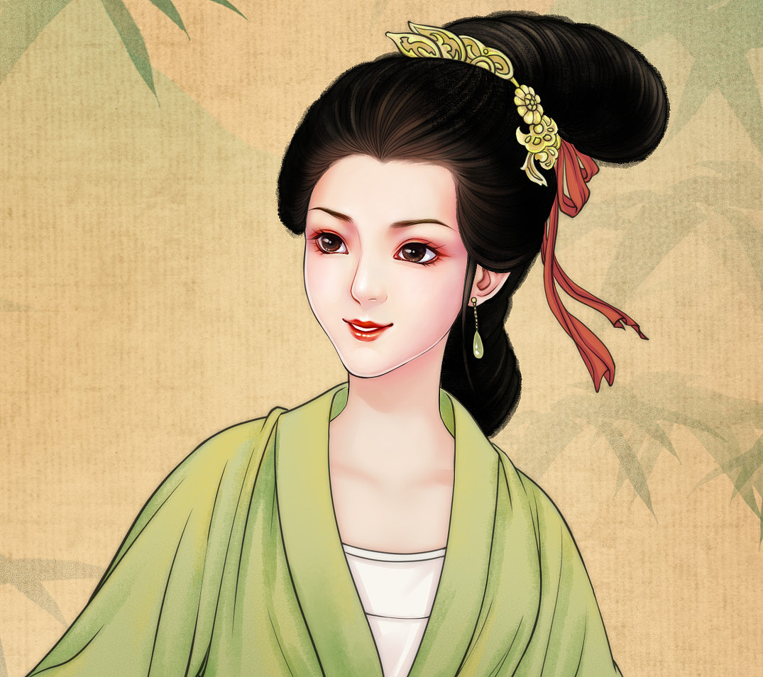 汉服少女（图ZMzA4NDcxNTQ4） - 商业插画 - 站酷设计师秀手江湖原创素材 - 站酷ZCOOL