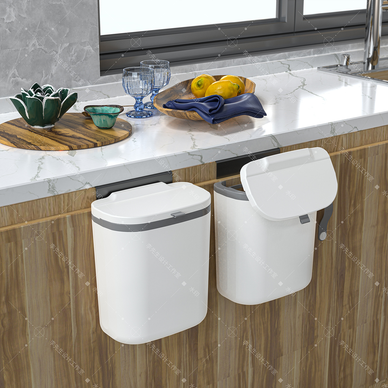 厨房垃圾桶/猫屎盆案例