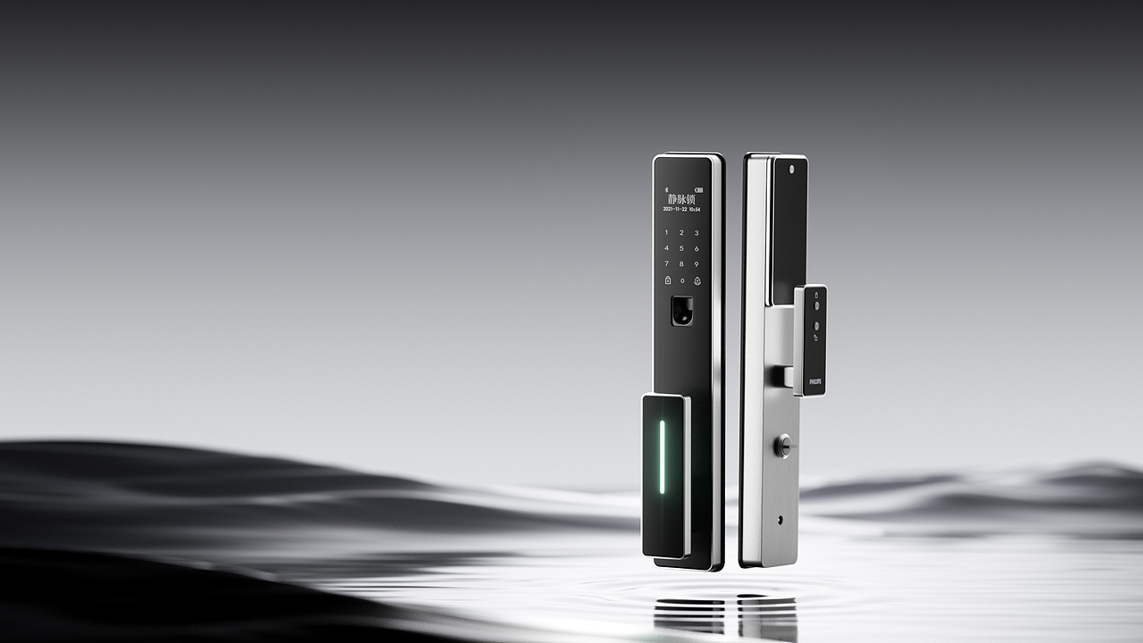 《PHILIPS》智能锁产品渲染（图ZMzYwNTM0MDY4） - 产品 - 站酷设计师阿洋芋原创素材 - 站酷ZCOOL
