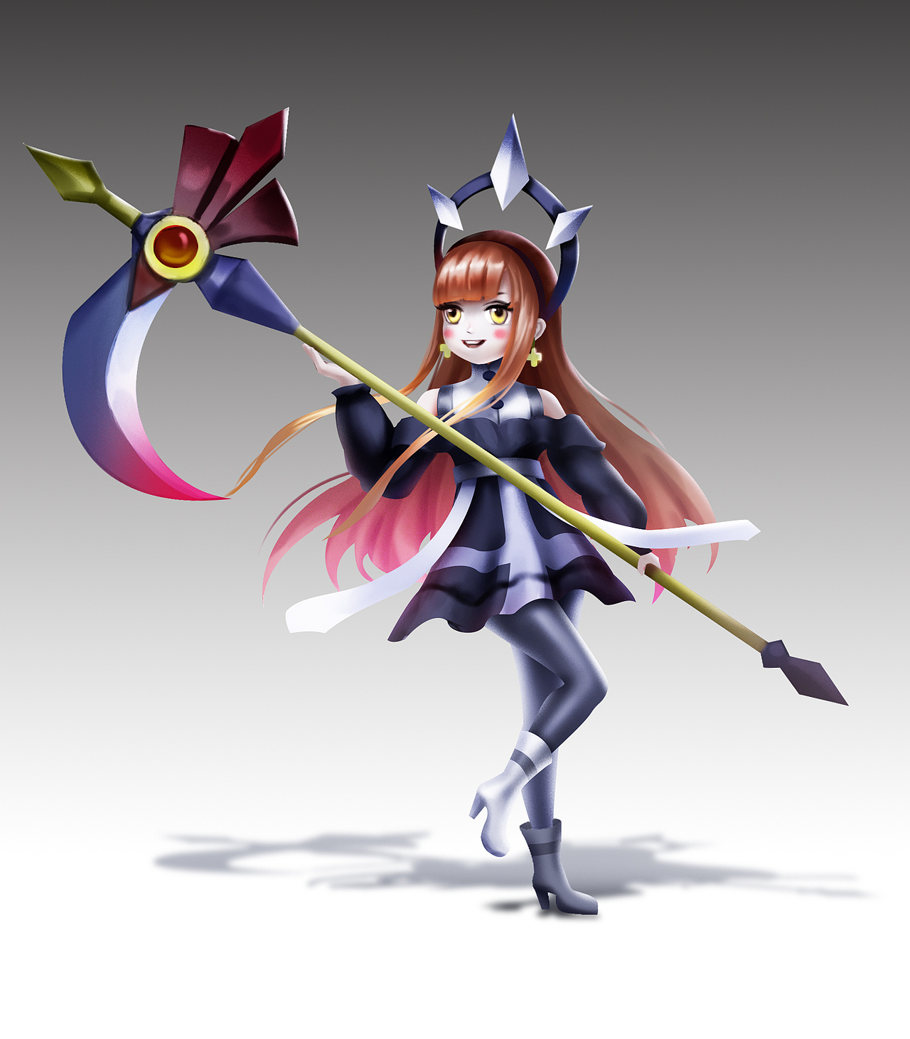 Q版小魔女设计（图ZMzA4NjE0MTM2） - 游戏原画 - 站酷设计师默克画画原创素材 - 站酷ZCOOL