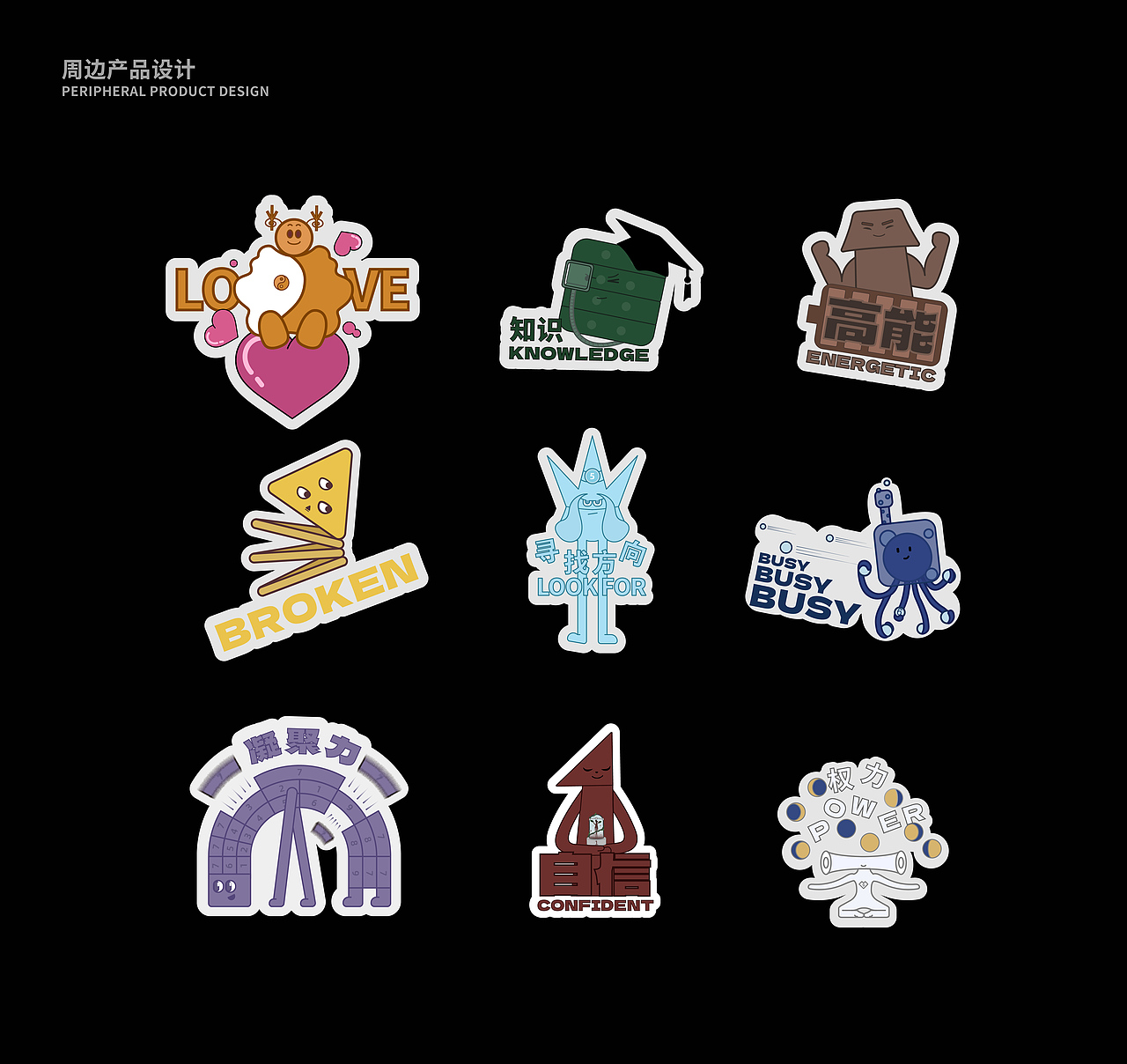 IP形象设计 | 九种性格的九款人物（图ZMzU1NDEyNTE2） - IP形象 - 站酷设计师RABBITIE视觉设计原创素材 - 站酷ZCOOL