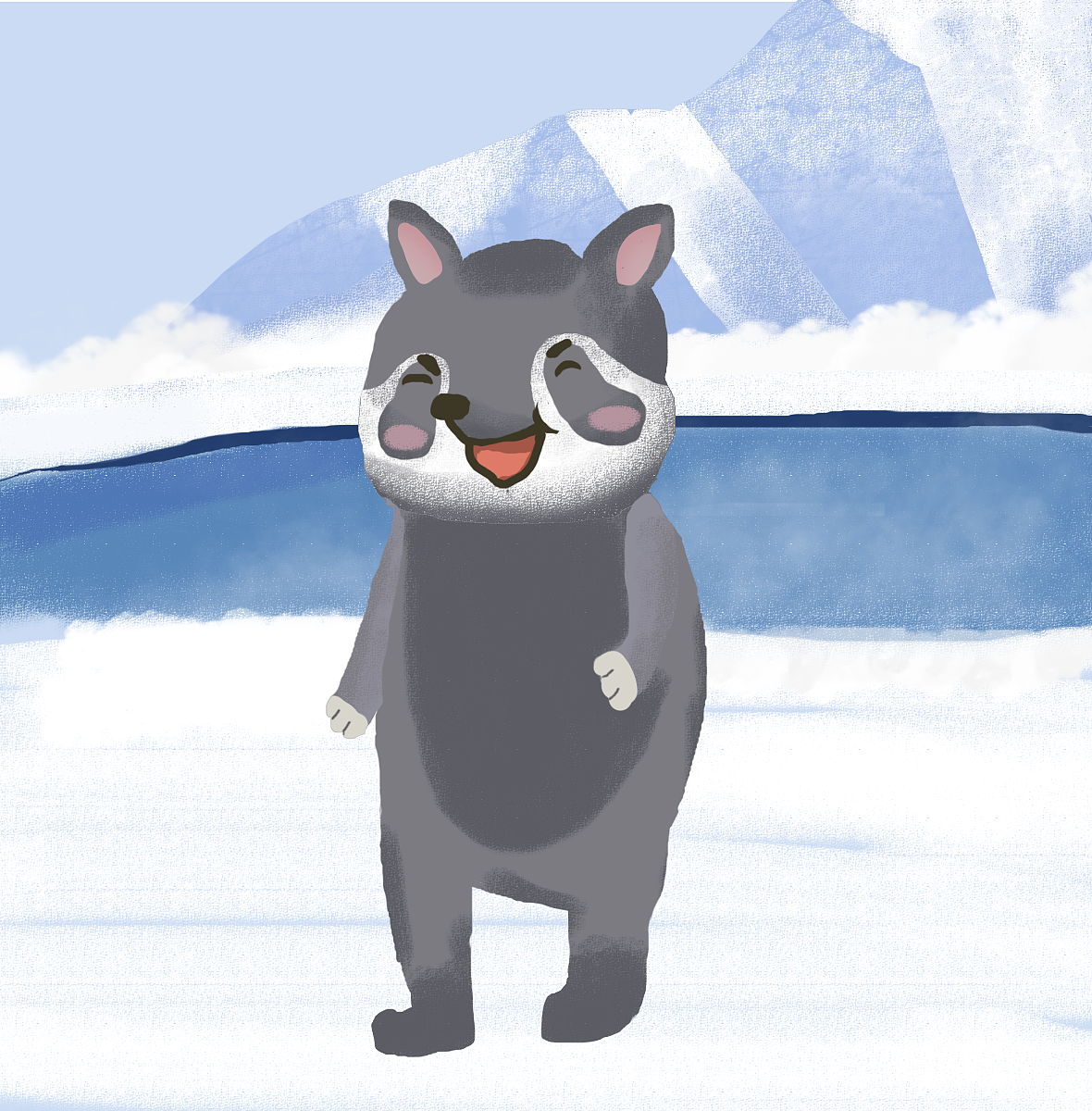 雪天里的小熊（圖ZMzMwNzU1NjM2） - 創(chuàng)作習作 - 站酷設計師xiaohan999原創(chuàng)素材 - 站酷ZCOOL