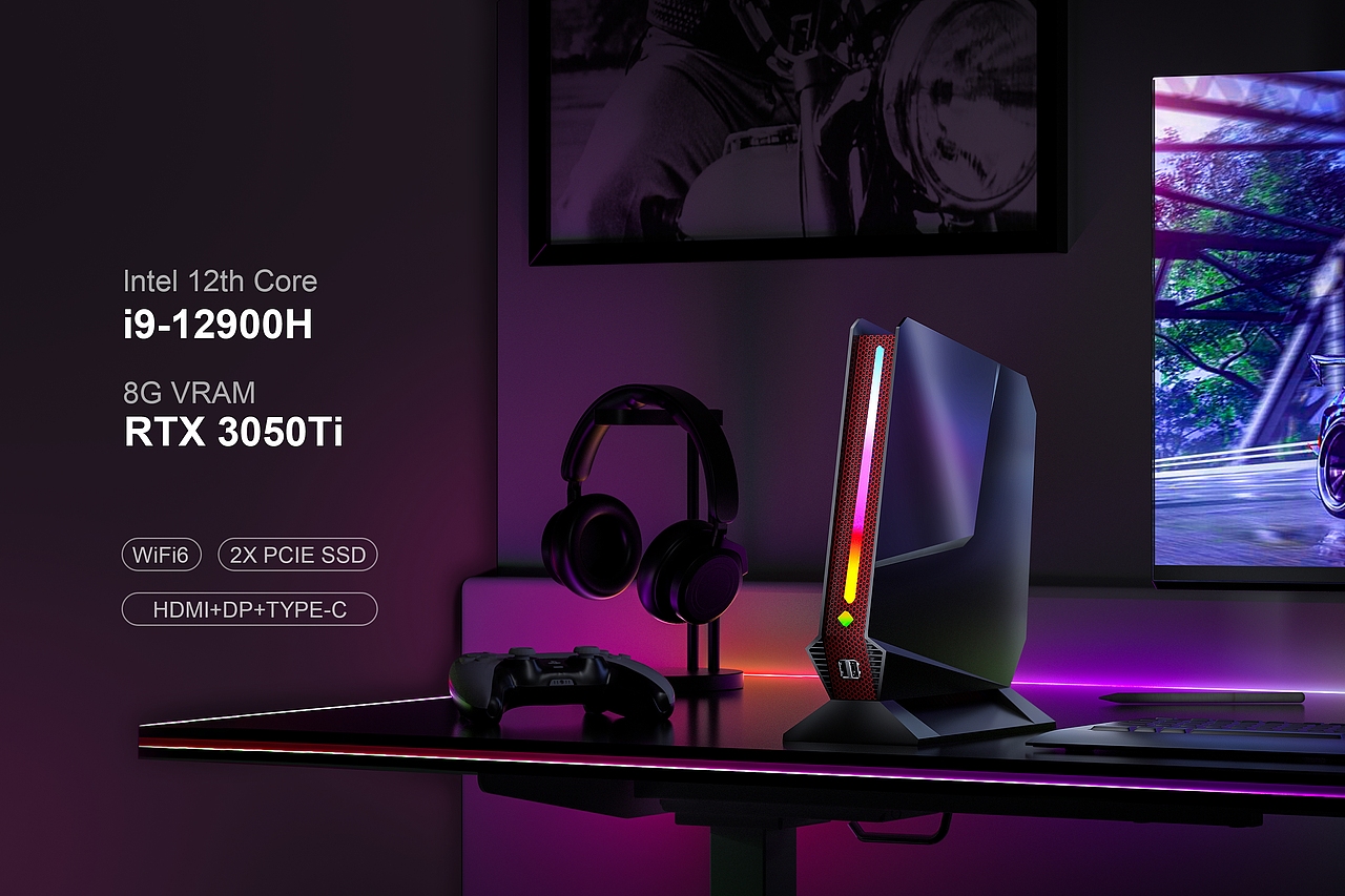 视觉三维渲染 —— 迷你电脑 / mini PC（图ZMzQzNjM0NTQw） - 场景 - 站酷设计师xiQiren原创素材 - 站酷ZCOOL