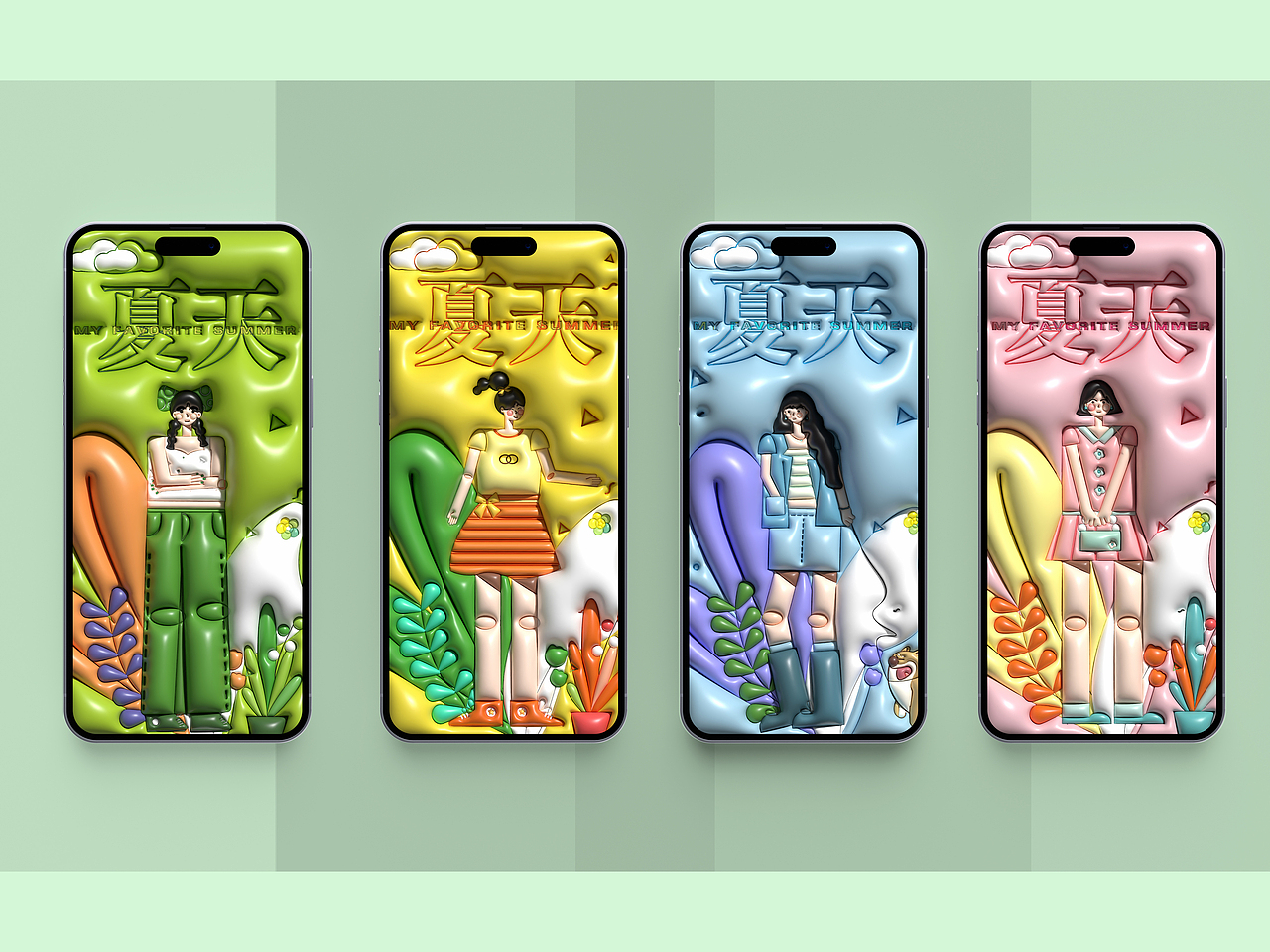 扁平化人物膨胀效果（图ZMzQxNDgzMjAw） - 艺术插画 - 站酷设计师半个有趣人原创素材 - 站酷ZCOOL