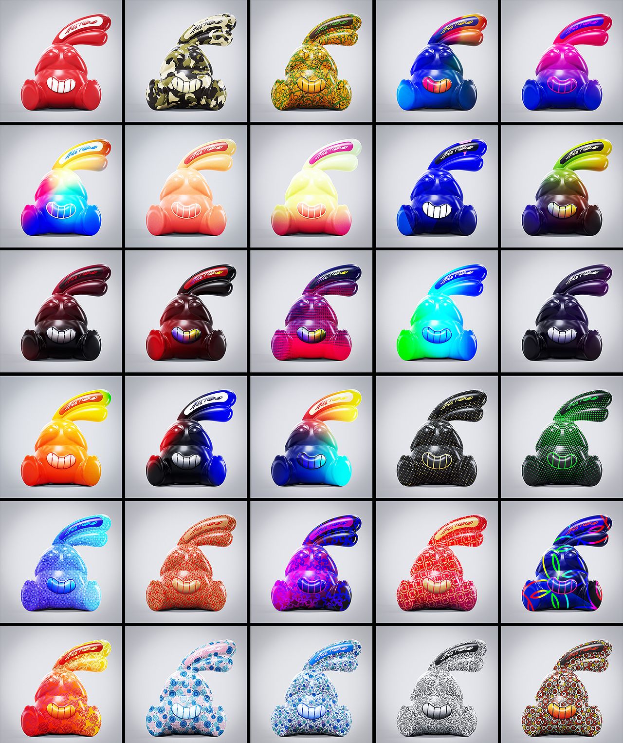 《奈斯兔 NICE TOOOOOO》兔年IP设计 | 三维卡通形象（图ZMzI1NzU2NzQ0） - 人物/生物 - 站酷设计师设计师大东原创素材 - 站酷ZCOOL