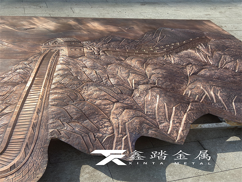 家装纯铜锻造浮雕万里长征壁画做背景墙瞬间提升档次（图ZMzMzMjAzNjM2） - 其他手工艺 - 站酷设计师异形金属制品雕塑原创素材 - 站酷ZCOOL