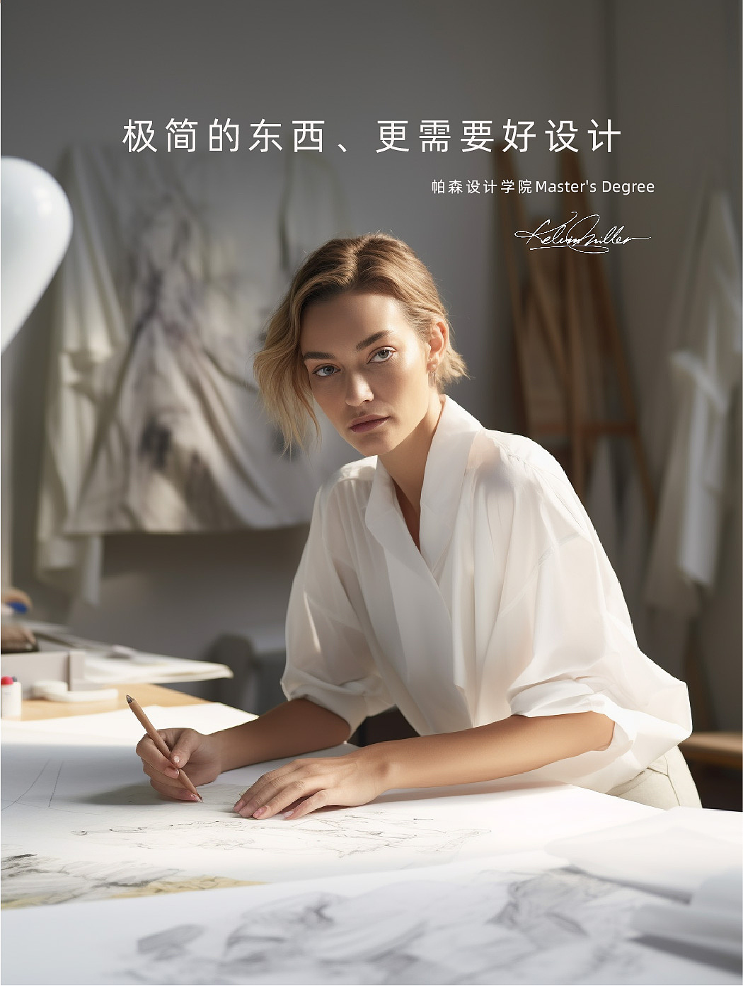 小白T 详情页（全用midjourney生成）