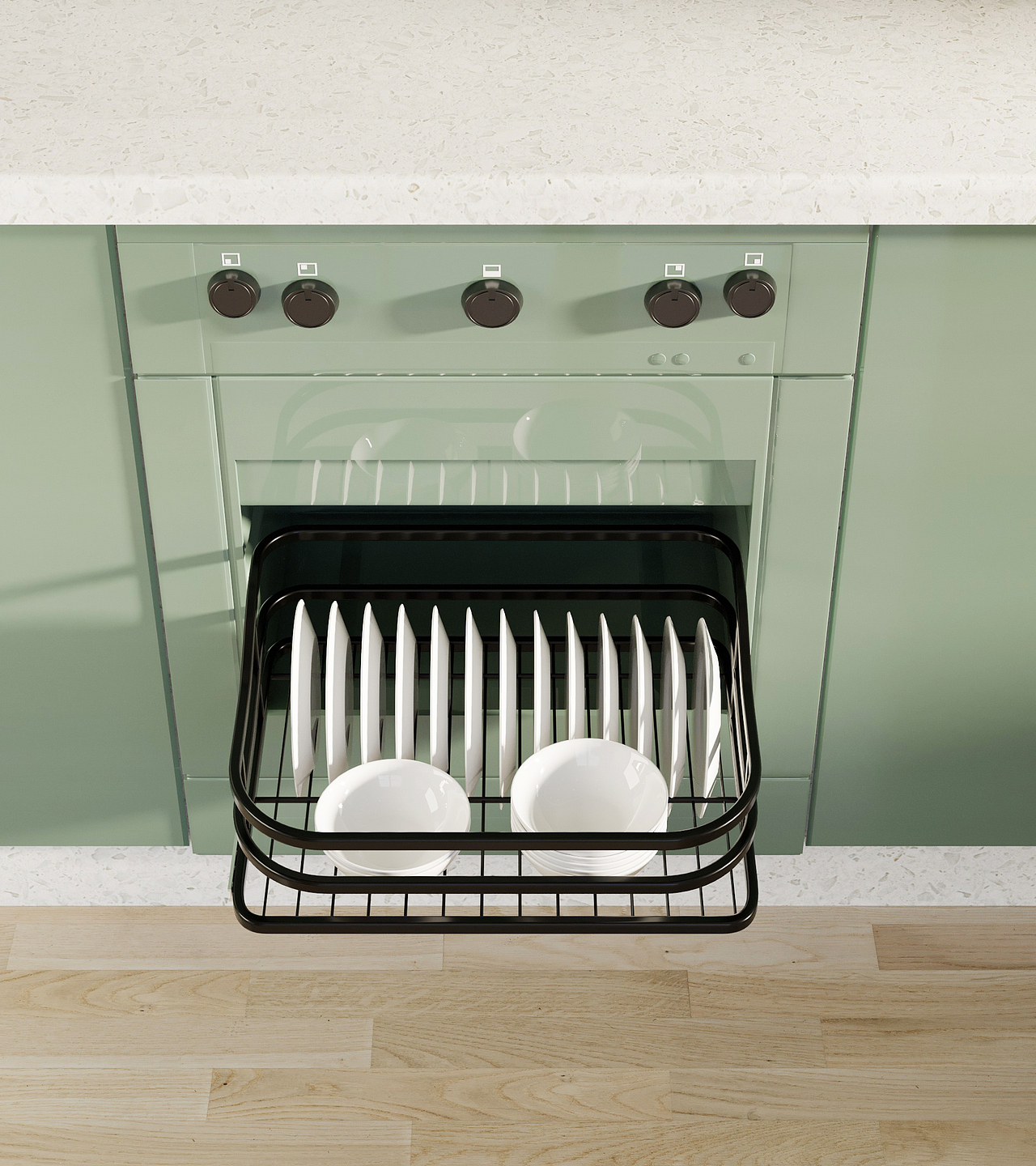 厨房拉篮动态展示