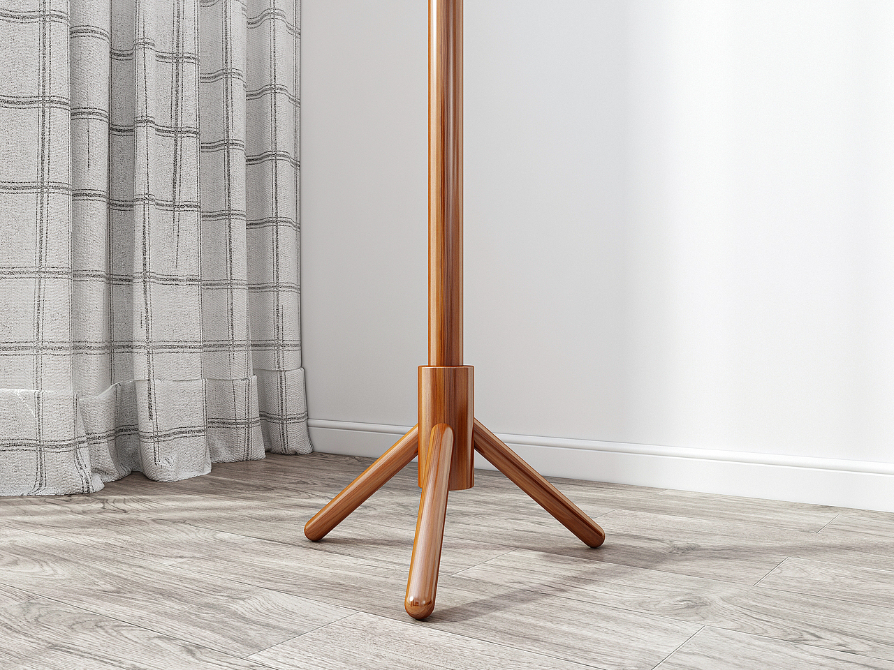 小家具实木落地衣架渲染【衣架】（图ZMzU4MTMxNjA4） - 产品 - 站酷设计师李晓沫原创素材 - 站酷ZCOOL
