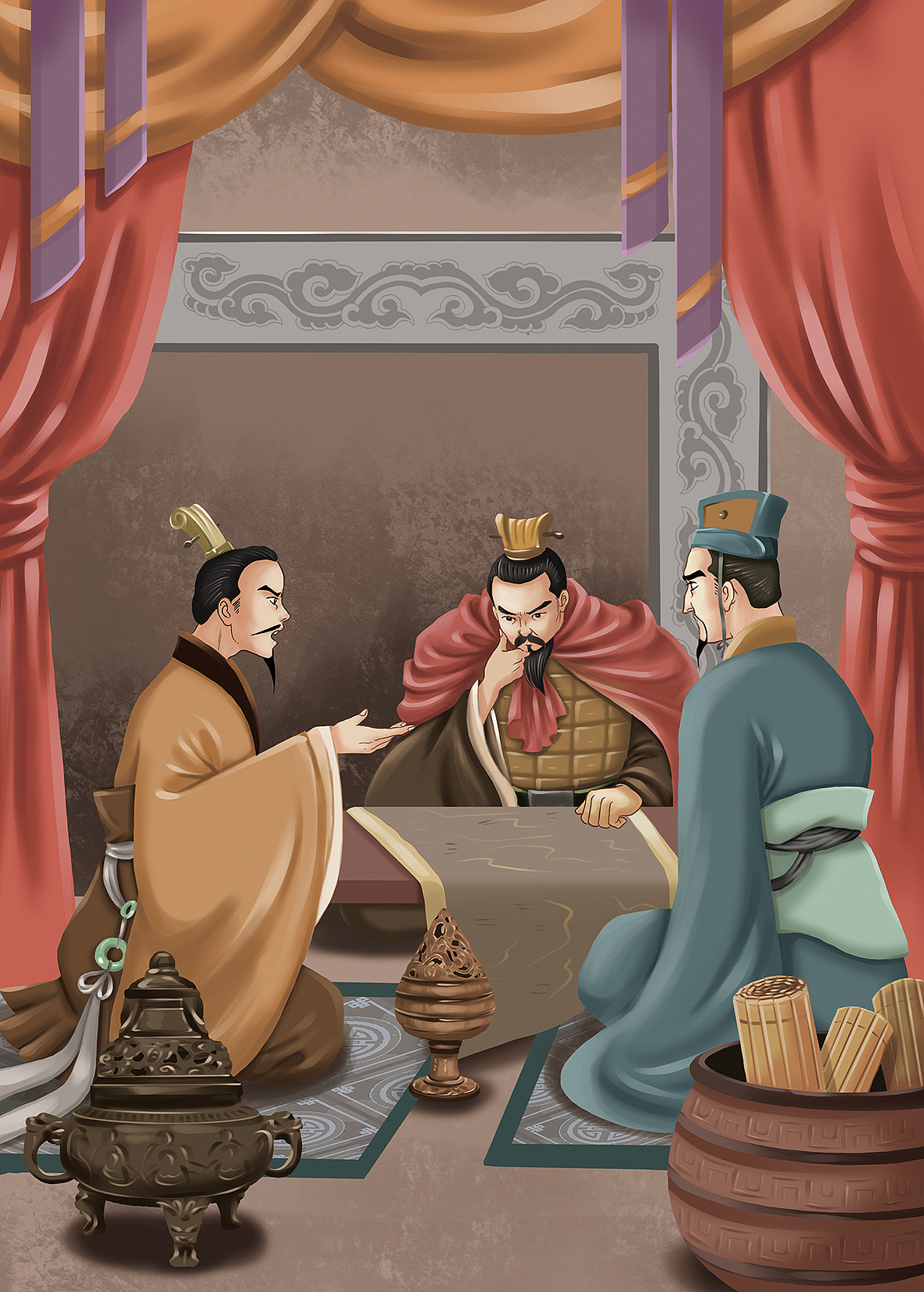 原创插画《史记故事》