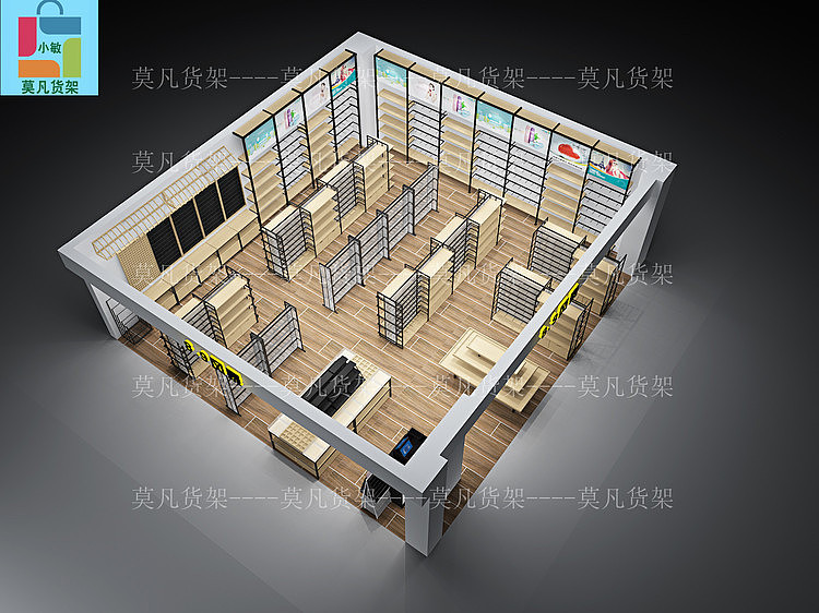 四平组装式伶俐展示架-莫凡货架实力厂家可定做