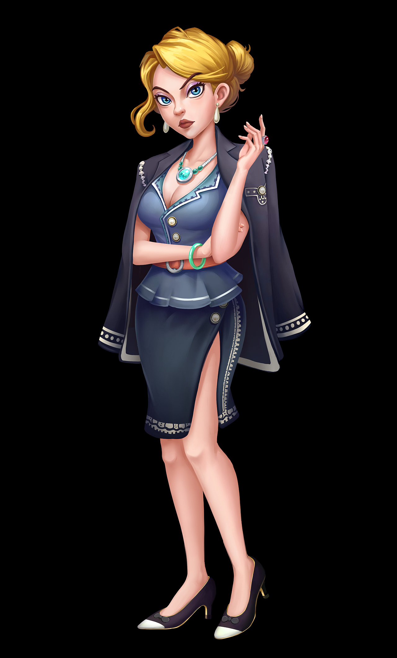 美食游戏原画人物设计