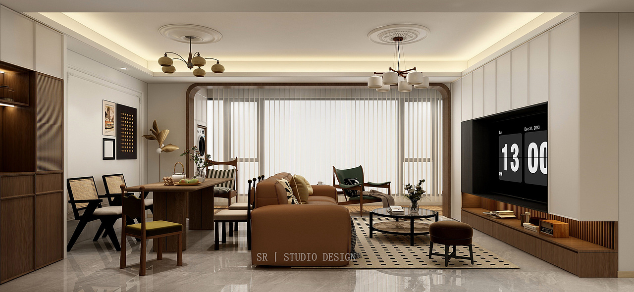 SR遇之空间设计丨锦绣雅著（图ZMzY4Mzk0Njg4） - 家装设计 - 站酷设计师SR_STUDIO原创素材 - 站酷ZCOOL