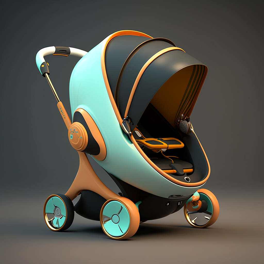 婴儿推车（图ZMzQzNTI0MzUy） - AI作品 - 站酷设计师常州木丁工业设计原创素材 - 站酷ZCOOL