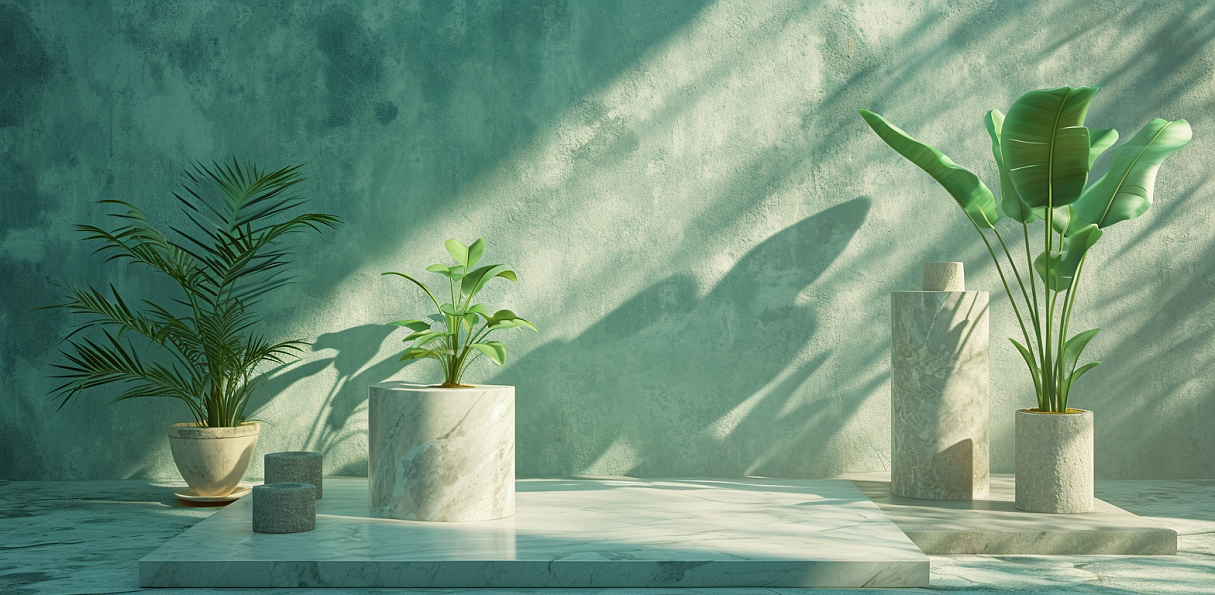 AI电商绿植展台