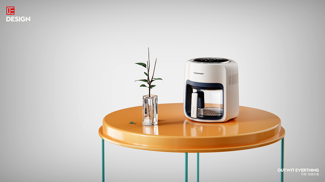 ——360°全景可视化
<br>高颜值360°可视的空气炸锅,摒弃传统空气炸锅古板外观,采用圆柱形,上窄下宽,两边向外延伸,搭配细微竖条纹装饰,富有韵律造型,高颜值。中间内部为可提杯体,采用全方位通透可视!随时观察食物生熟状态,及时调整温度时间,就算是0厨艺的小白也能成功制作美食,做饭再也不是“开盲盒”咯!