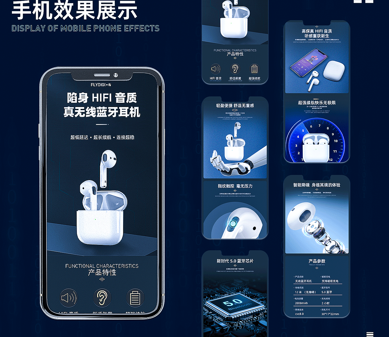 蓝牙耳机详情页全案设计（图ZMzQzNTkyMDcy） - 电商 - 站酷设计师忈圥原创素材 - 站酷ZCOOL