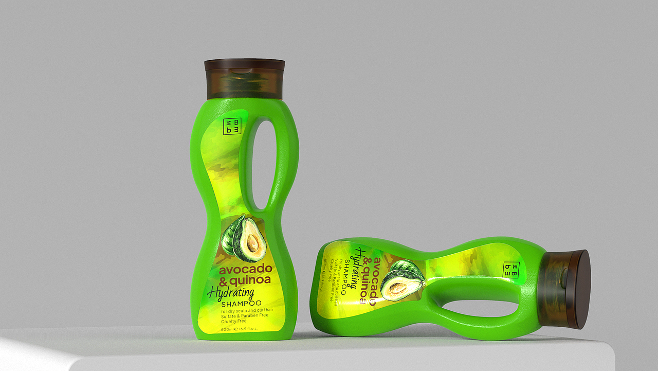 洗护包装-Avocado & Quinoa Shampoo